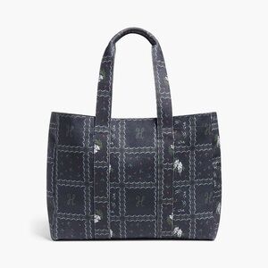 Hill House Tote Bag Navy Floral Patchwork